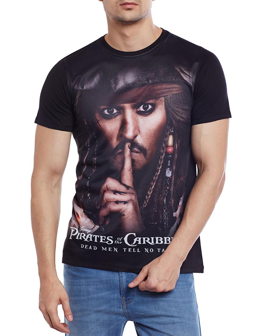 black polyester t-shirt - 14354884 - Zoom Image - 1