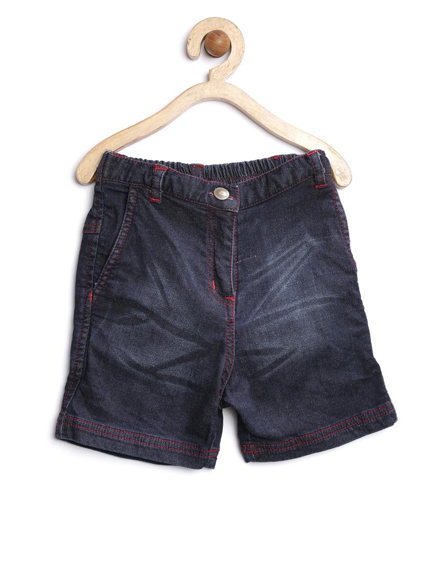 blue cotton blend shorts and threefourth - 14358897 - Zoom Image - 1