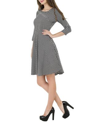 black crepe skater dress - 14359941 - Standard Image - 2