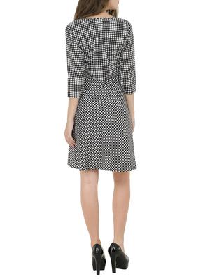 black crepe skater dress - 14359941 - Standard Image - 3