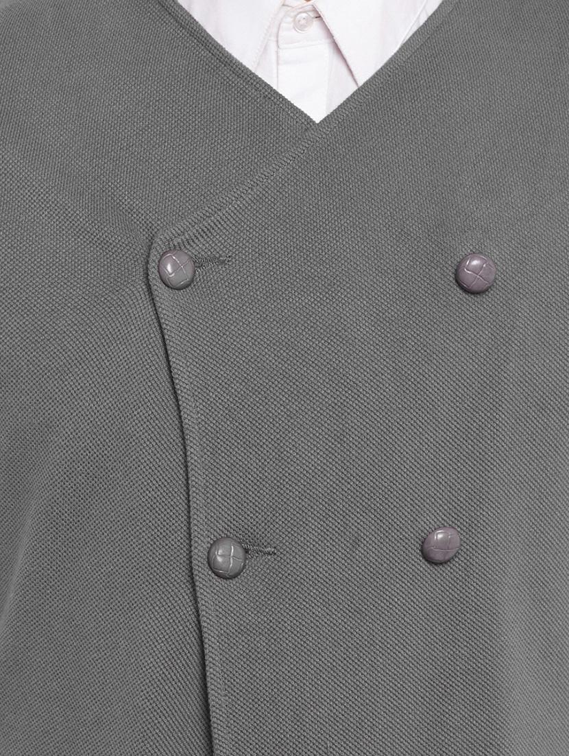 grey cotton waist coat - 14361022 - Zoom Image - 4