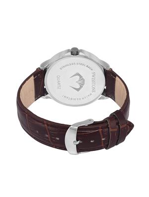 swisstone wht105-wht-brw & vog501-pnk-ch analog wrist watch combo for men & women - 14361620 - Standard Image - 4