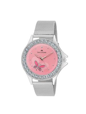 swisstone wht105-wht-brw & vog501-pnk-ch analog wrist watch combo for men & women - 14361620 - Standard Image - 5