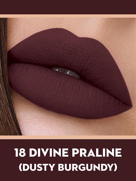 sugar smudge me not liquid lipstick - 18 divine praline (dusty burgundy) - 14362718 - Zoom Image - 4