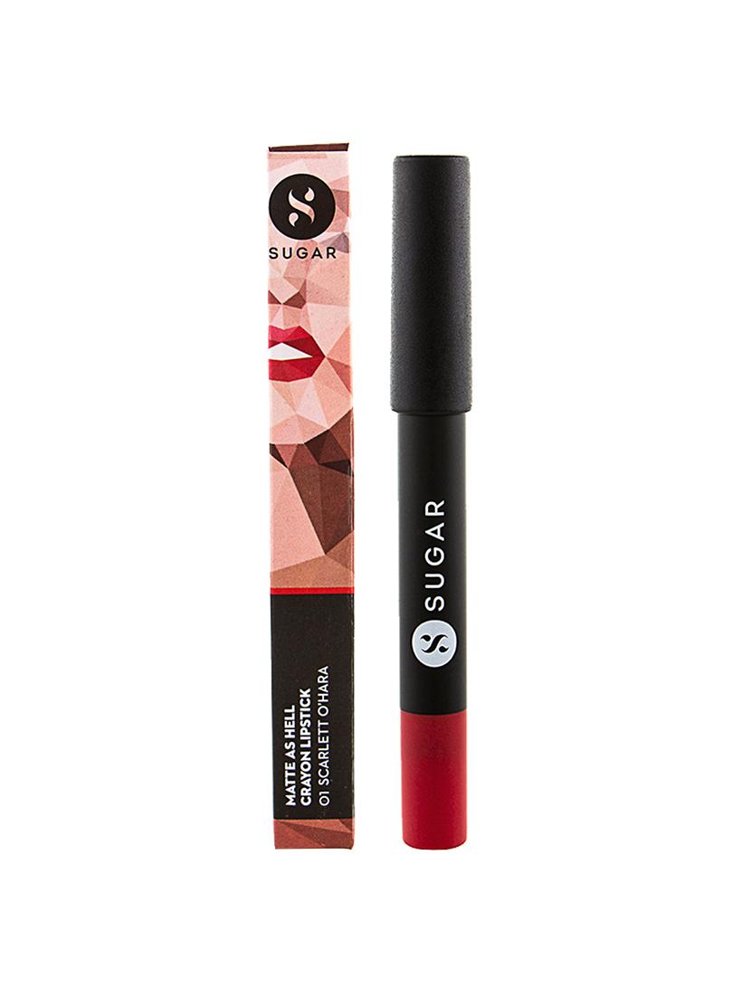 SUGAR Matte As Hell Crayon Lipstick - 01 Scarlett O'Hara (Red) - 14362721 - Zoom Image - 1