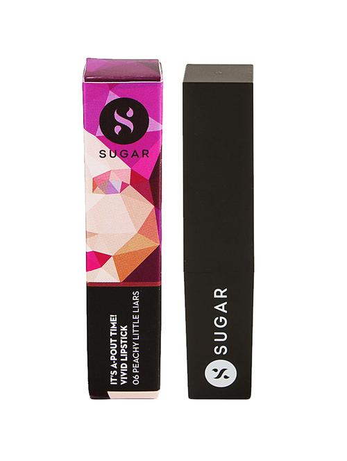 sugar it's a-pout time! vivid lipstick - 06 peachy little liars (nude pink) - 14362741 - Standard Image - 1