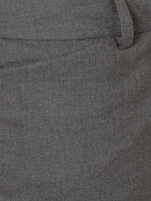 grey flat front trouser - 14362958 - Standard Image - 5