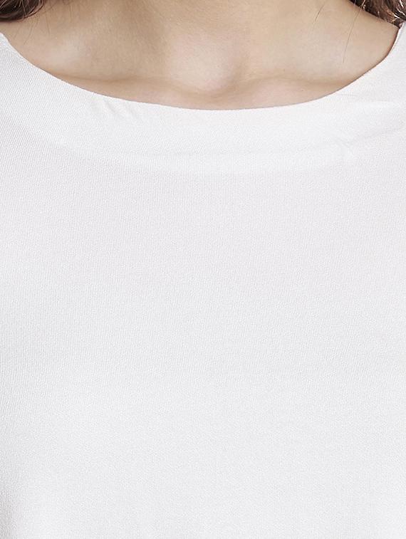frill detail bell sleeved top - 14364076 - Zoom Image - 4