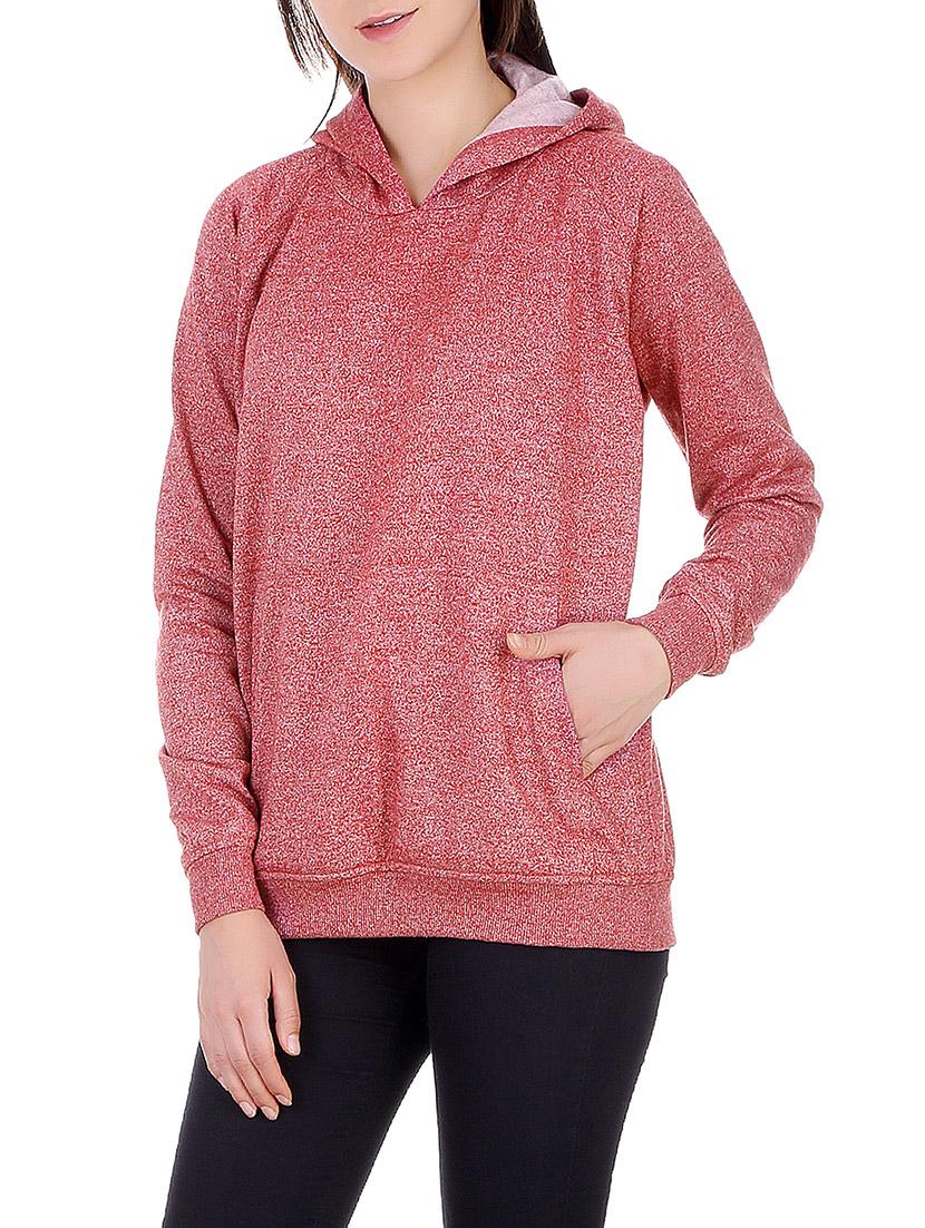pink fleece hooded sweatshirt - 14365083 - Zoom Image - 2