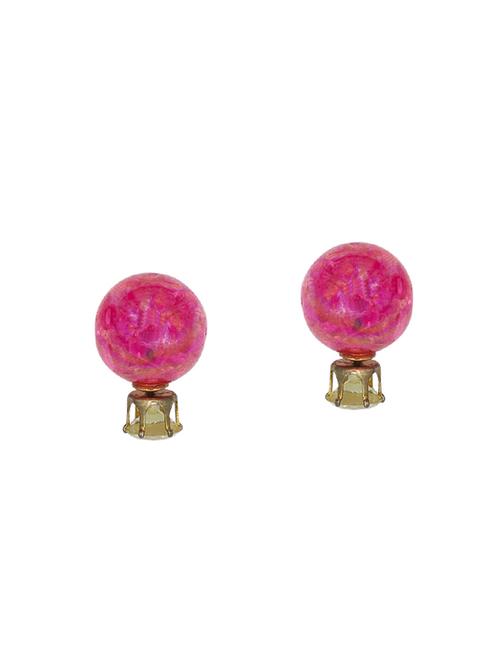 pink studs earring - 14365457 - Standard Image - 1