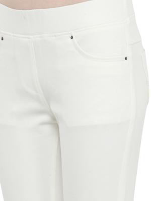 white cotton lycra jeggings - 14366631 - Standard Image - 4