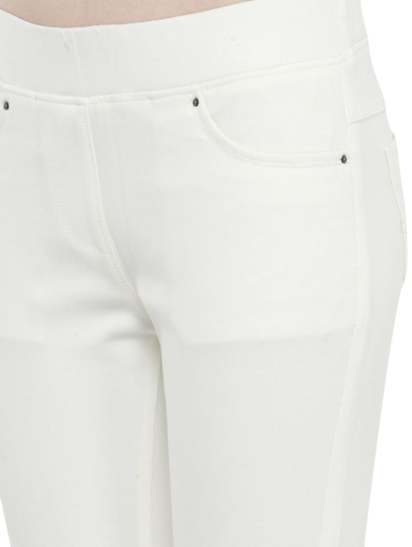 white cotton lycra jeggings - 14366631 - Zoom Image - 4