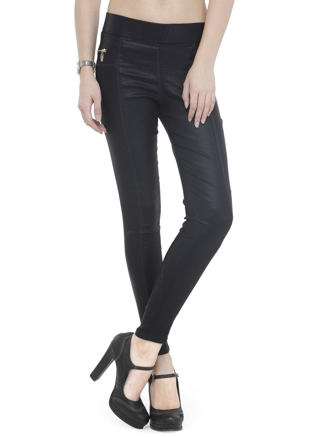 navy blue viscose jeggings - 14366632 - Zoom Image - 1