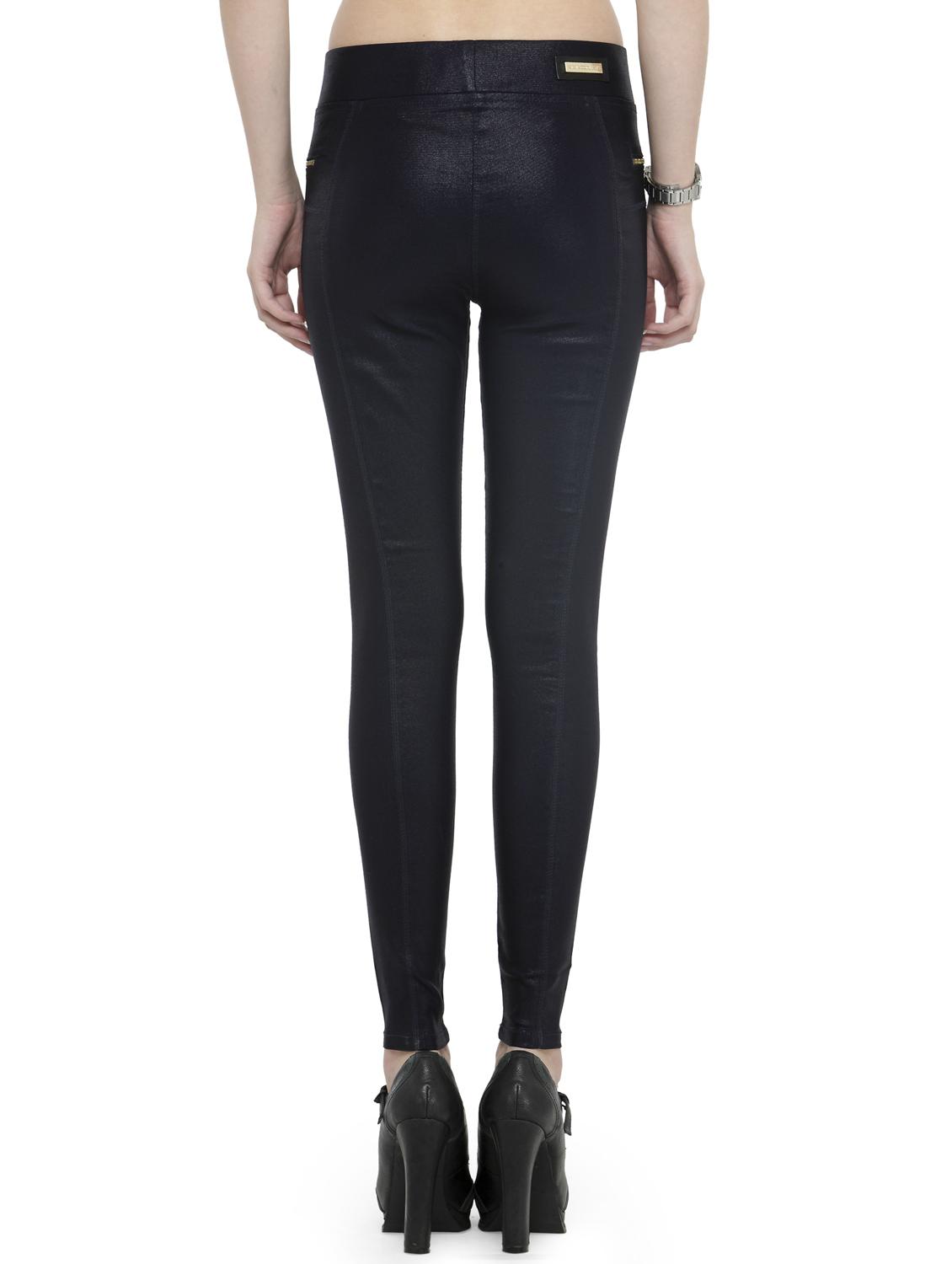 navy blue viscose jeggings - 14366632 - Zoom Image - 3