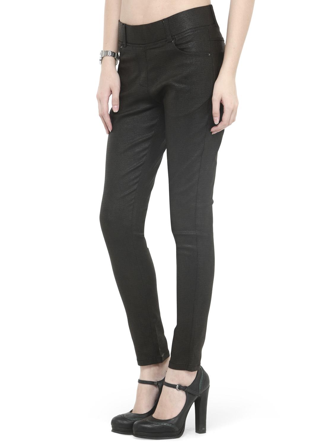 black cotton lycra jeggings - 14366640 - Zoom Image - 2