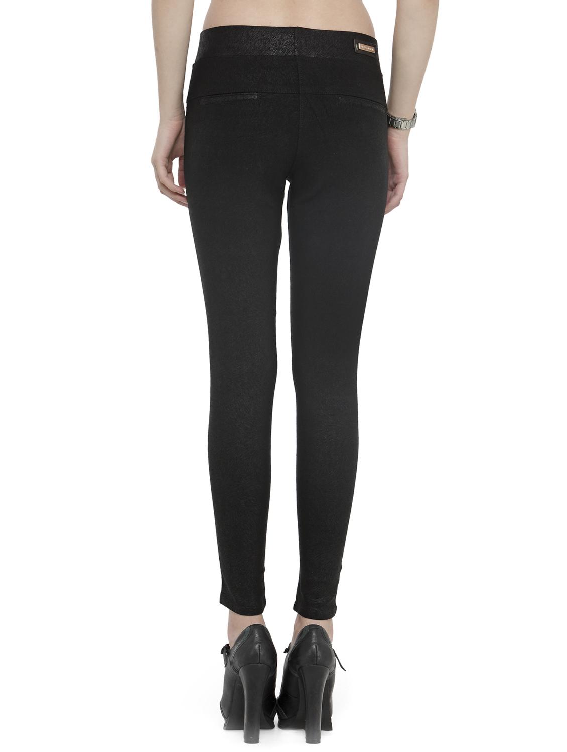 black cotton lycra jeggings - 14366644 - Zoom Image - 3