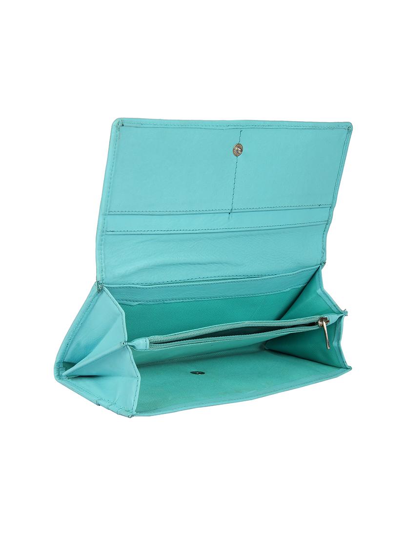 aditi wasan blue leather regular clutch - 14367197 - Zoom Image - 3