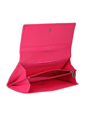 aditi wasan pink leather regular clutch - 14367198 - Standard Image - 3