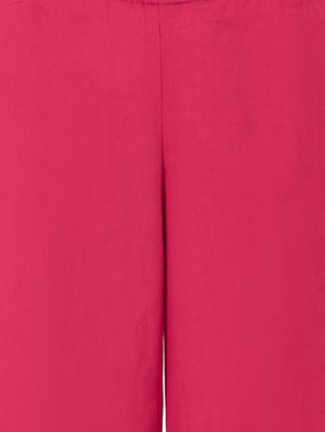 grass by gitika goyal pink cotton casual palazzo - 14367546 - Standard Image - 4