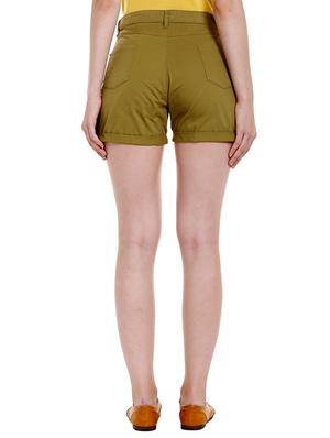 green cotton hot pants - 14367783 - Standard Image - 3