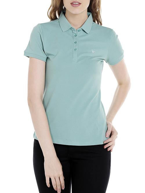 green cotton regular tee - 14367790 - Standard Image - 1