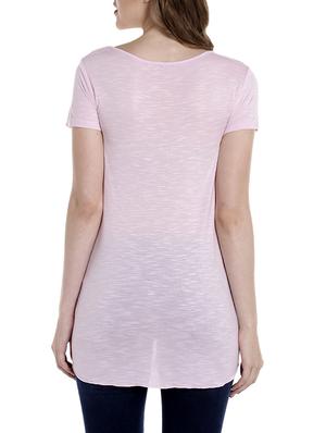 pink cotton regular tee - 14367804 - Standard Image - 3