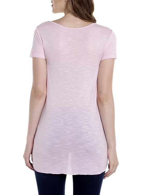 pink cotton regular tee - 14367804 - Zoom Image - 3