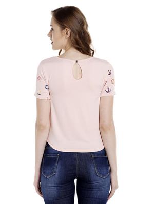 light pink printed regular tee - 14367828 - Standard Image - 3