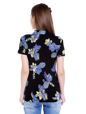 black printed cotton regular tee - 14367838 - Standard Image - 3