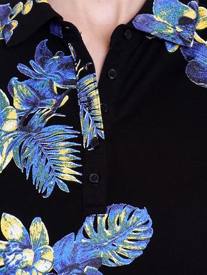 black printed cotton regular tee - 14367838 - Standard Image - 4