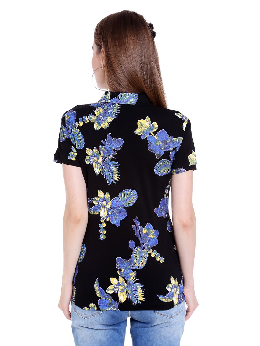 black printed cotton regular tee - 14367838 - Zoom Image - 3