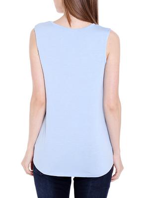 light blue viscose tank top - 14367855 - Standard Image - 3