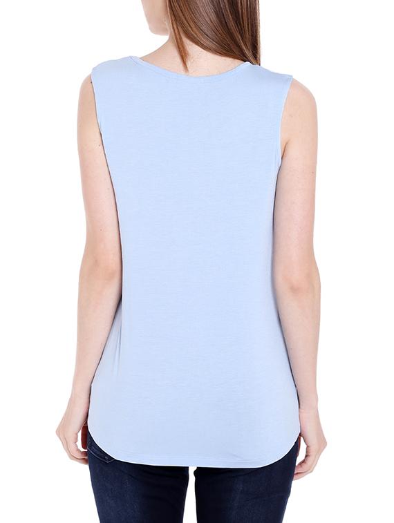 light blue viscose tank top - 14367855 - Zoom Image - 3