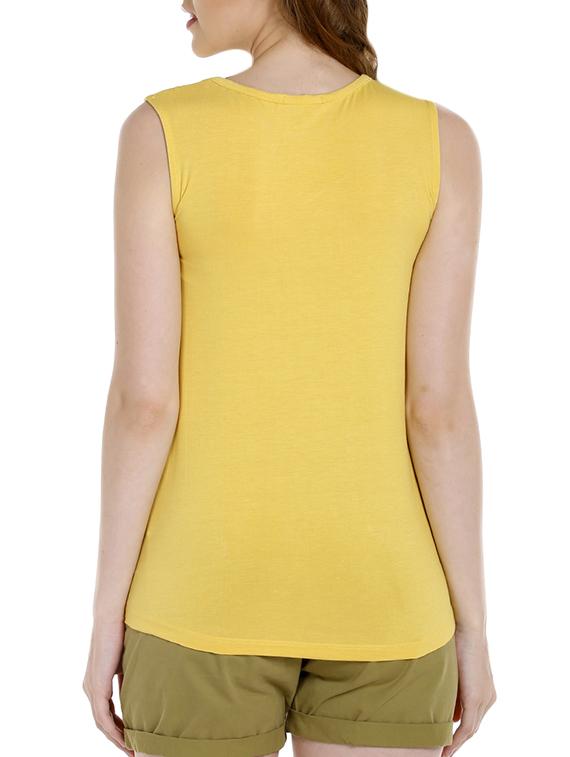yellow viscose tank top - 14367856 - Zoom Image - 3