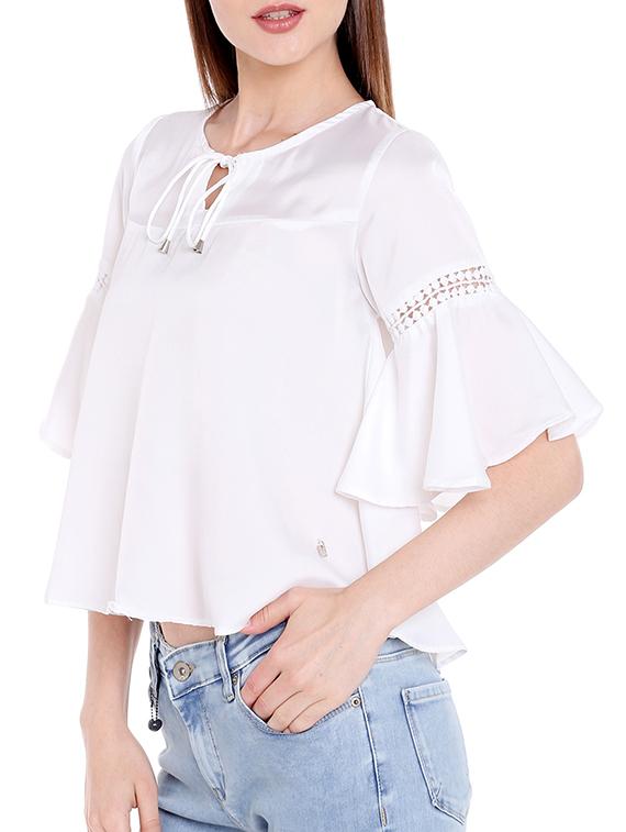 solid white boxy top - 14367862 - Zoom Image - 2
