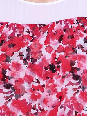 red cotton layered top - 14367868 - Standard Image - 4