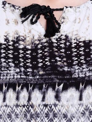 black printed viscose top - 14367869 - Standard Image - 4