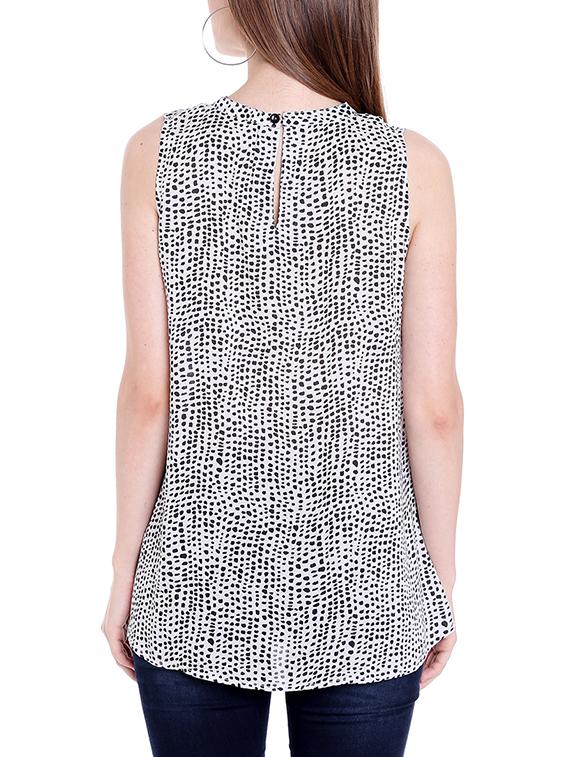 white viscose a line top - 14367871 - Zoom Image - 3