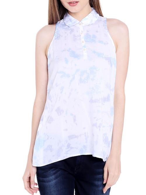 white cotton a line top - 14367872 - Standard Image - 1