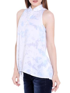 white cotton a line top - 14367872 - Standard Image - 2