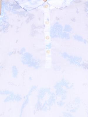 white cotton a line top - 14367872 - Standard Image - 4