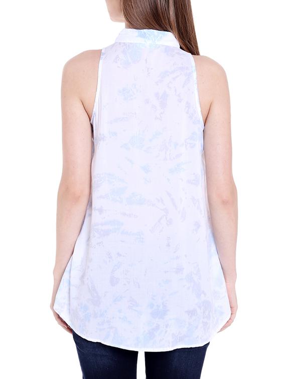 white cotton a line top - 14367872 - Zoom Image - 3