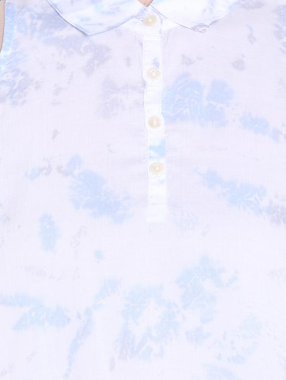 white cotton a line top - 14367872 - Zoom Image - 4