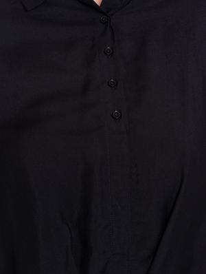 black cotton boxy top - 14367878 - Standard Image - 4