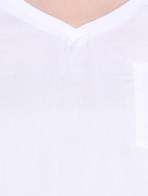 white cotton boxy top - 14367881 - Standard Image - 4