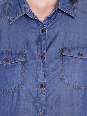 blue denim shirt - 14367893 - Standard Image - 4
