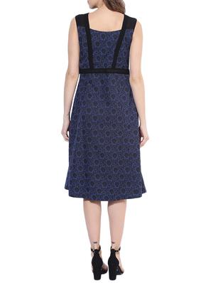 blue fit & flare dress - 14369115 - Standard Image - 3