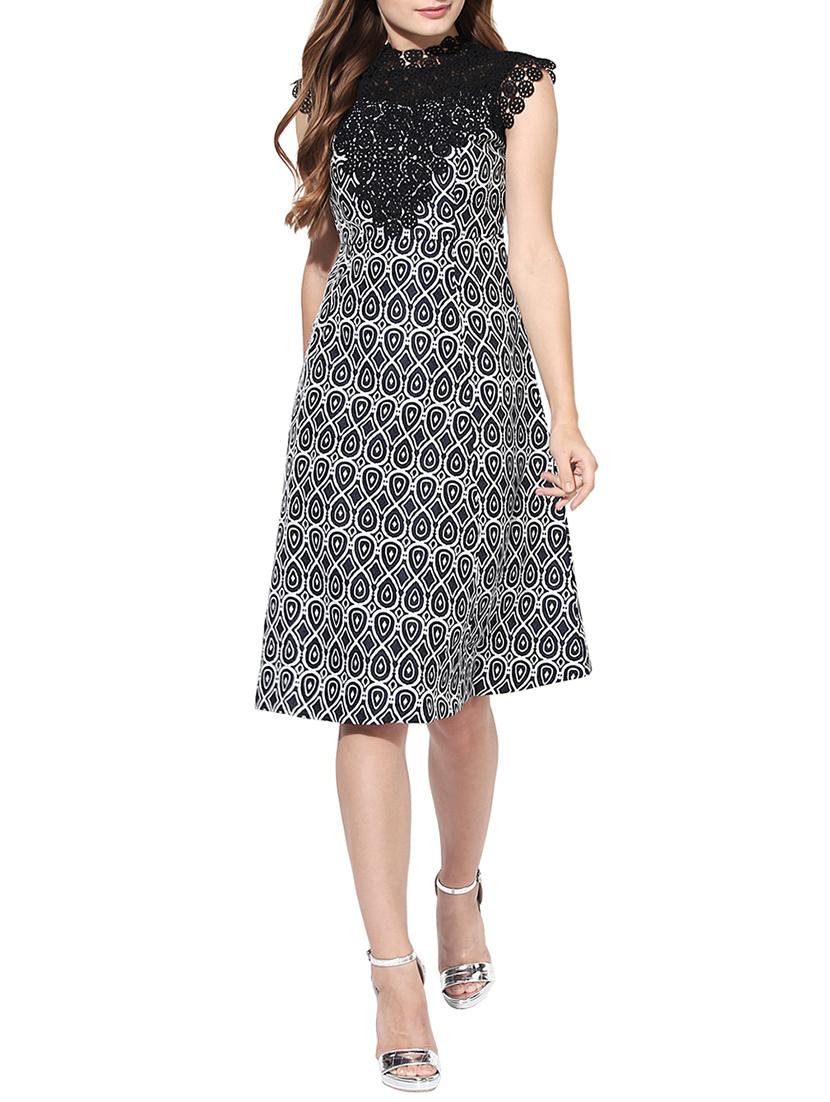 lace detail tie back a-line dress - 14369151 - Zoom Image - 1