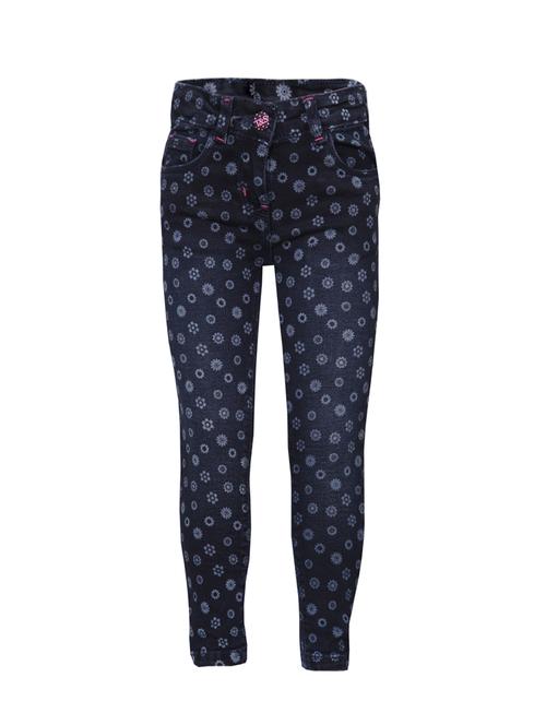 dark blue denim printed jean - 14369892 - Very Small Image - 1