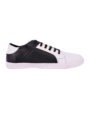 white leatherette lace up sneaker - 14370882 - Standard Image - 2